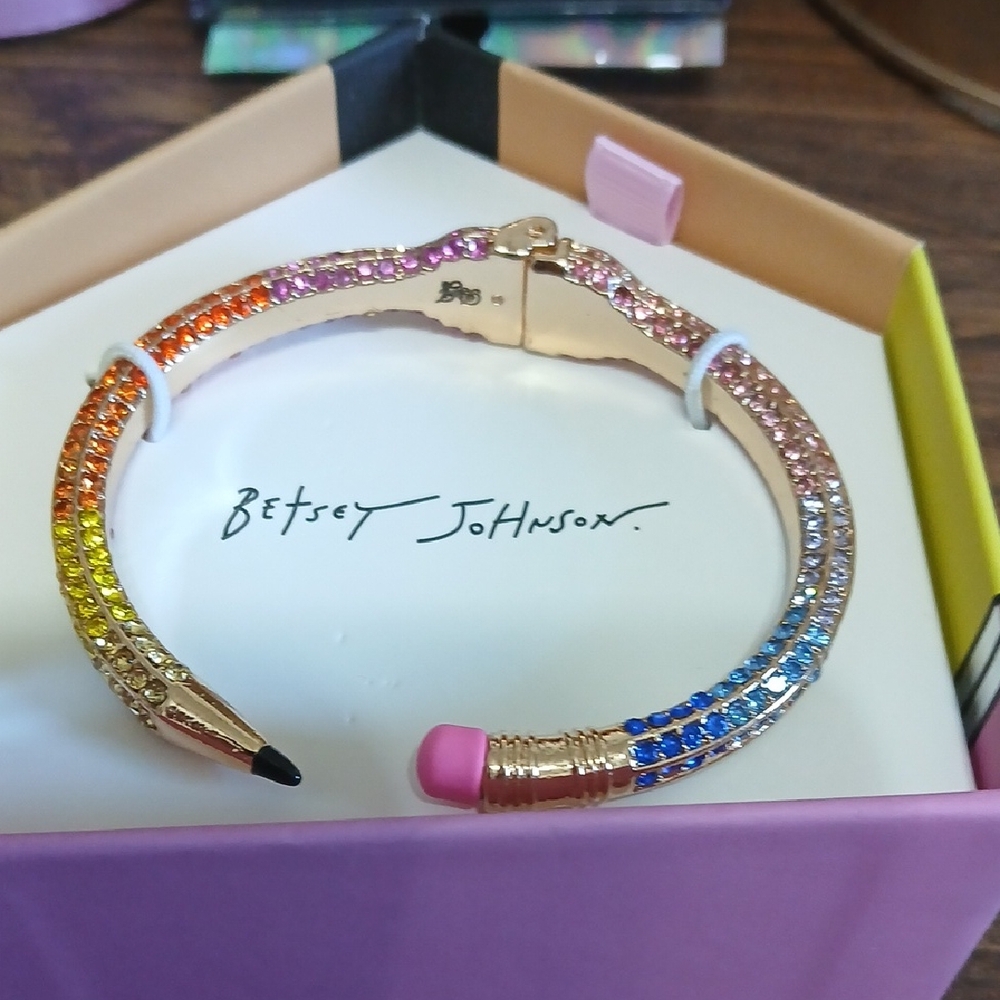 Betsey Johnson Rainbow Pencil Bracelet
